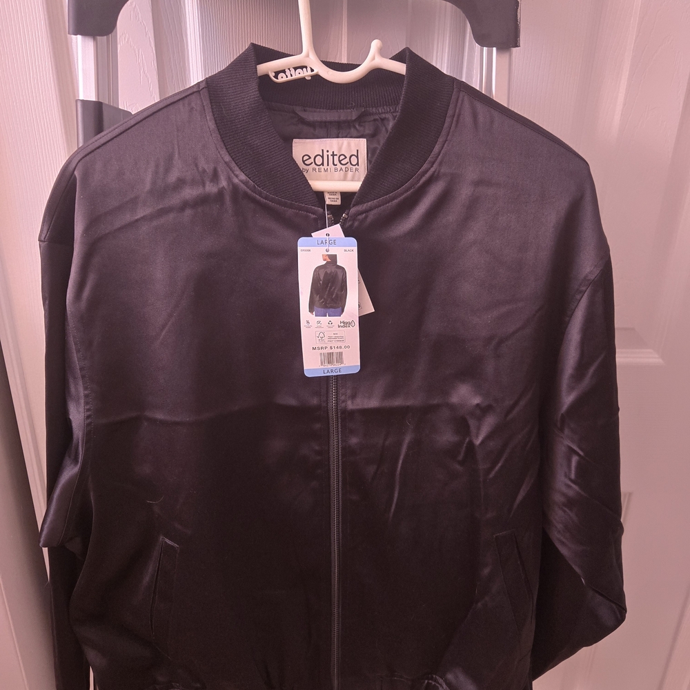 Edited Satin Bomber Jacket